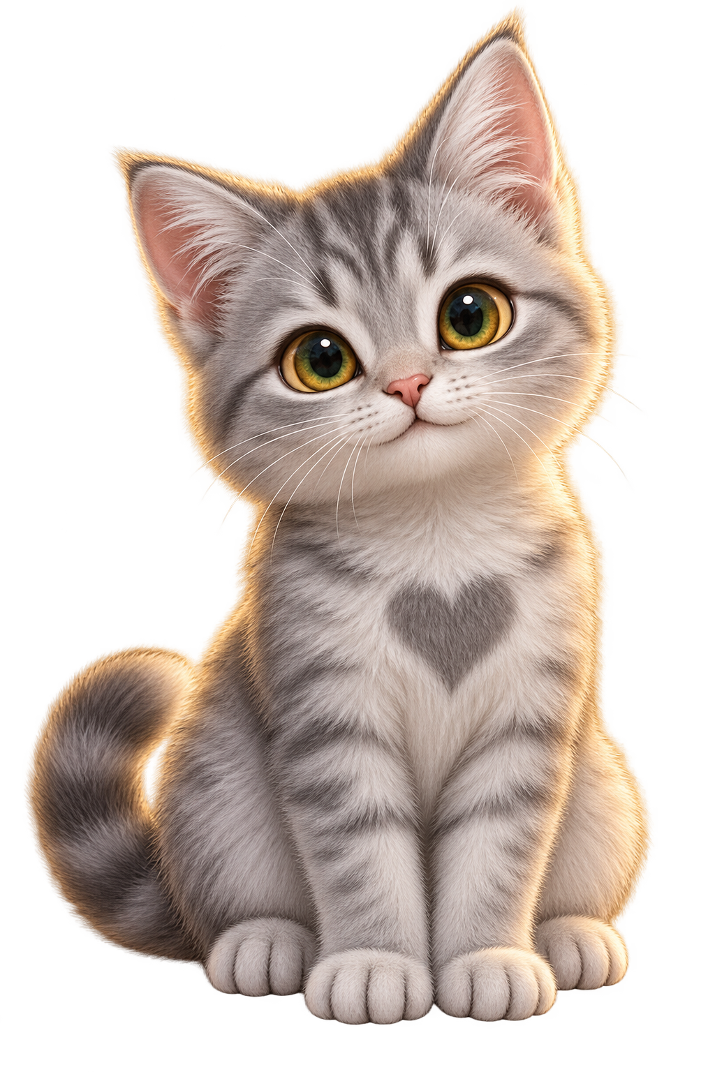 Серый котёнок KOT.UZ